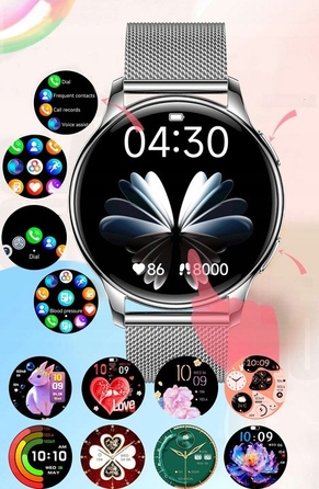 Смарт-годинник Torica SmartWatch AMOLED, 300 мАг, з функцією дзвінків та тонометром, золотий