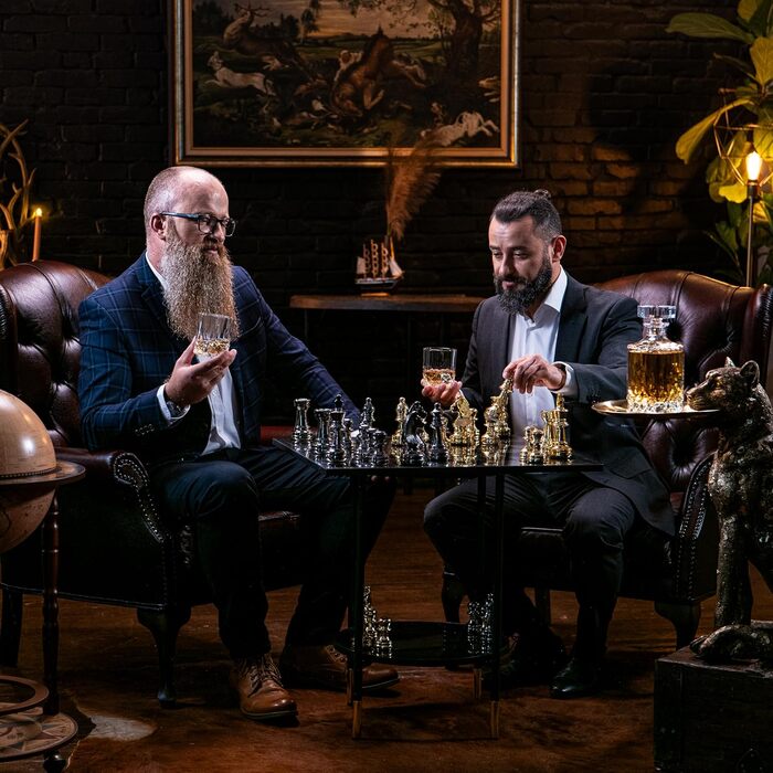 Набір склянок для віскі Whisiskey Whisky - подарунковий набір, 2 склянки для віскі та рому, 310 мл, з нержавіючої сталі