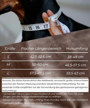 Нашийник для собак з натуральної шкіри, 5 см, ручної роботи, чорний, розмір S (38-49 см)