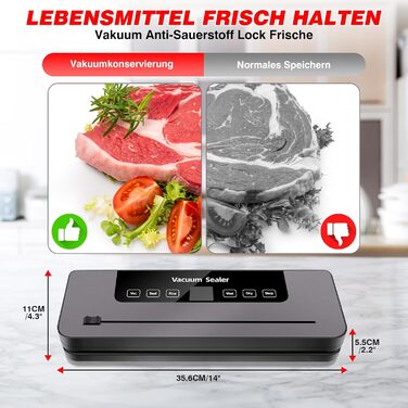 Вакуумний пакувальник харчових продуктів 6-в-1: машина для вакуумної упаковки з функціями сушіння, зволоження, нарізки та стерилізації