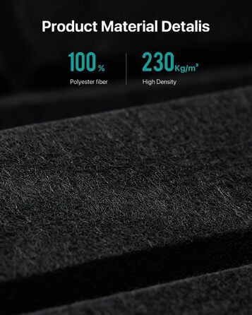 Самоклеючі акустичні панелі для шумоізоляції стін, звукопоглинаючі плити цегляного типу, 30x30x0.9 см, чорні, 12 шт (4 кг)