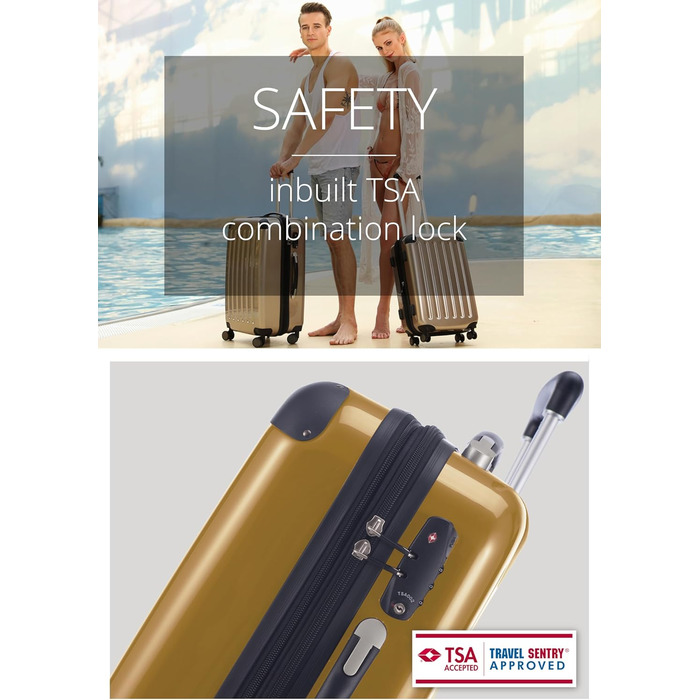 Чемодан Hauptstadtkoffer Alex TSA R2, 65 см, колір яблучно-зелений, 1 шт.