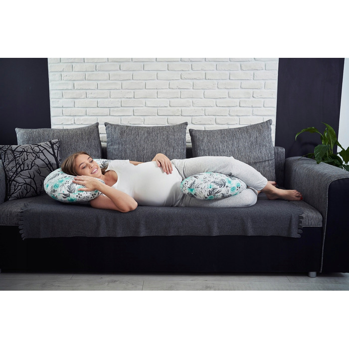 Подушка для сну Babymam, біла, силіконові кульки, 3в1