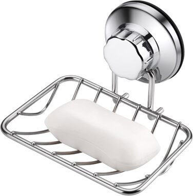 Кріплення для душу iPEGTOP з вакуумним присоском: міцний тримач з нержавіючої сталі для ванної та кухні, з мильницею