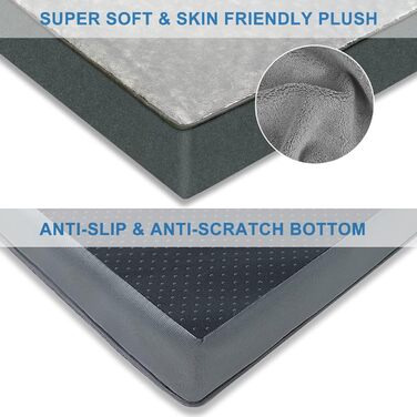 Orthopedic Dog Bed for Large Dogs, Waterproof Dog Cushion with Removable Washable Cover and Egg-Shaped Foam Filling, Breathable Dog Mat/Dog Mattress, XL (104x74x10cm)