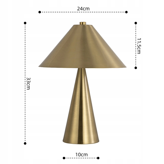 Настільна лампа EOEXZAL, золотисто-жовта, 12 Вт