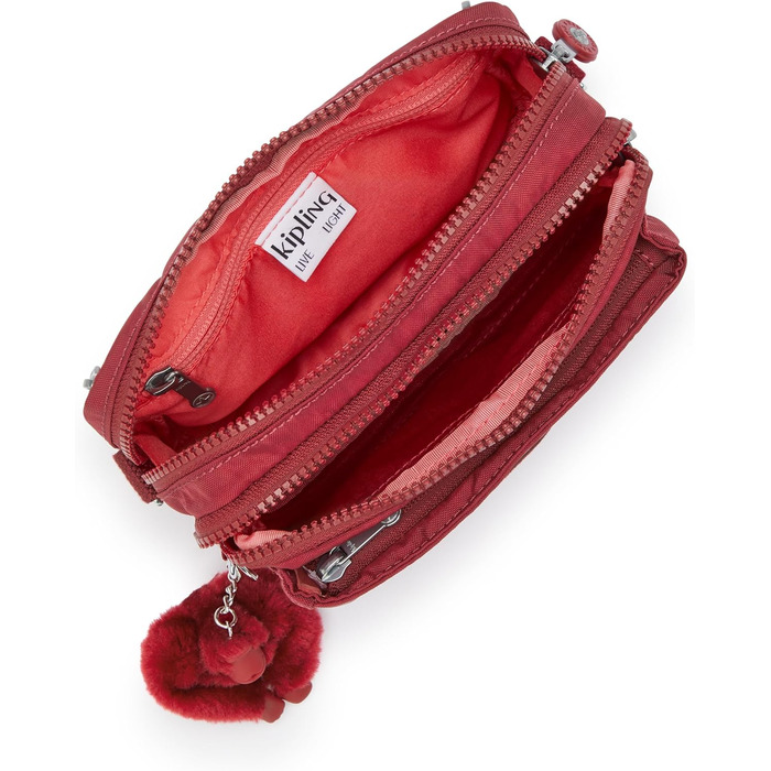 Сумка Kipling ABANU MULTI, червона, жіноча, нейлон