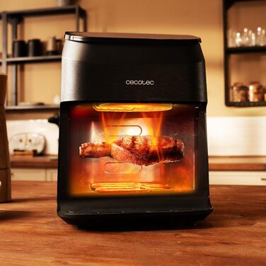 Фритюрниця Cecotec CecoFry Advance Double 9 л. Електрична, без масла, з цифровим керуванням, 2850 Вт, 2 кошики, PerfectCook