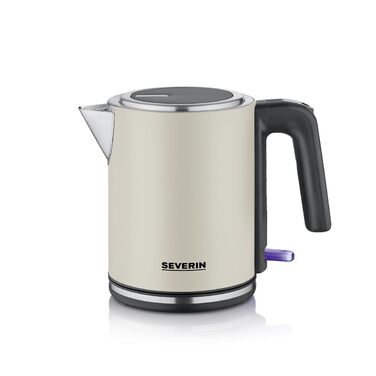 Електричний чайник Severin WK 3489, 1 л, чорний/нержавіюча сталь, з фільтром від накипу та індикатором рівня води
