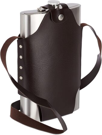 Фляга Relaxdays XXL з нержавіючої сталі, 1.8л, для підвішування, срібна