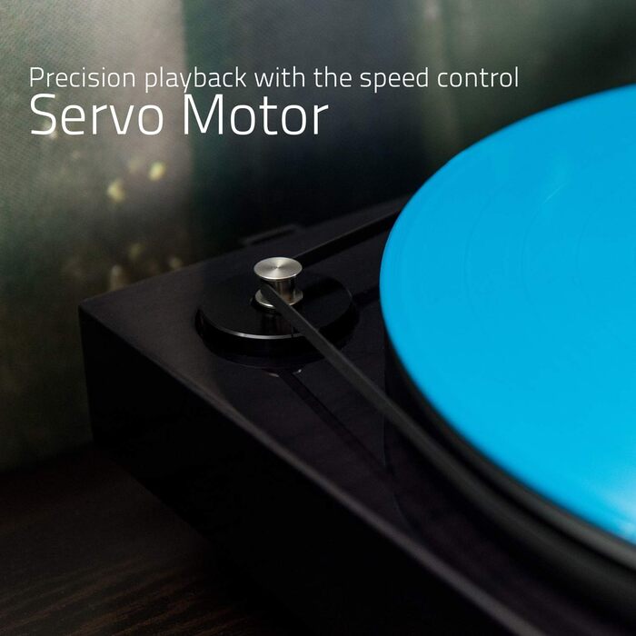 Програвач вінілу Fluance RT82 Referenz High Fidelity з картриджем Ortofon OM10, чорний глянцевий