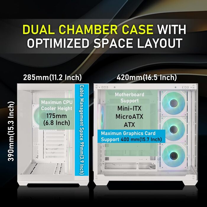 Корпус ПК BitFenix CETO Premium Edition Mid Tower White з підсвічуванням 4ARGB