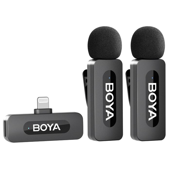 Мікрофон BOYA BY-V10 USB-C: Бездротовий мініатюрний мікрофон з шумозаглушенням для Android, смартфонів, ноутбуків, YouTube, подкастів, Facebook, Vlogging