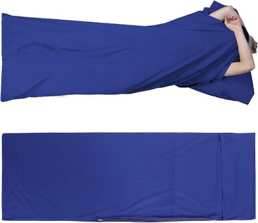 Enforose Sleeping Bag Liner, Travel Sheet and Adult Sleeping Bag, Portable Outdoor Camping Sleeping Bags for Backpacking, Hotels and Hostels