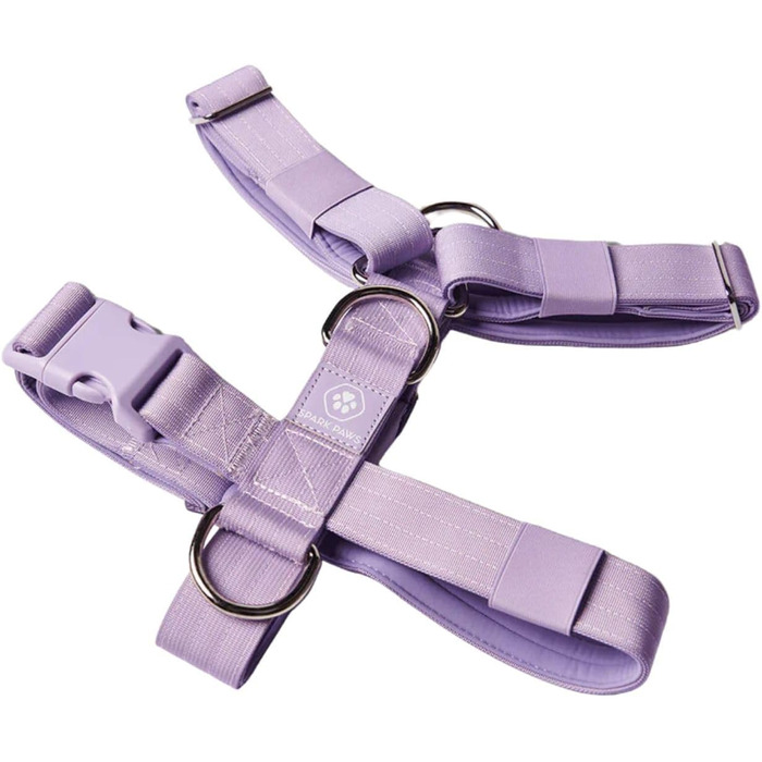 Шлейка для собак Spark Paws No Pull для великих порід, фіолетовий колір, розмір L (16-25 кг), надійна та зручна