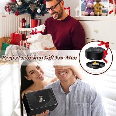 Електричний набір для приготування коктейлів з копченням, 6 смаків, дерев'яні тріски, ретро-сито для напоїв. Подарунок на ювілей, день народження, Різдво для чоловіків, батька.