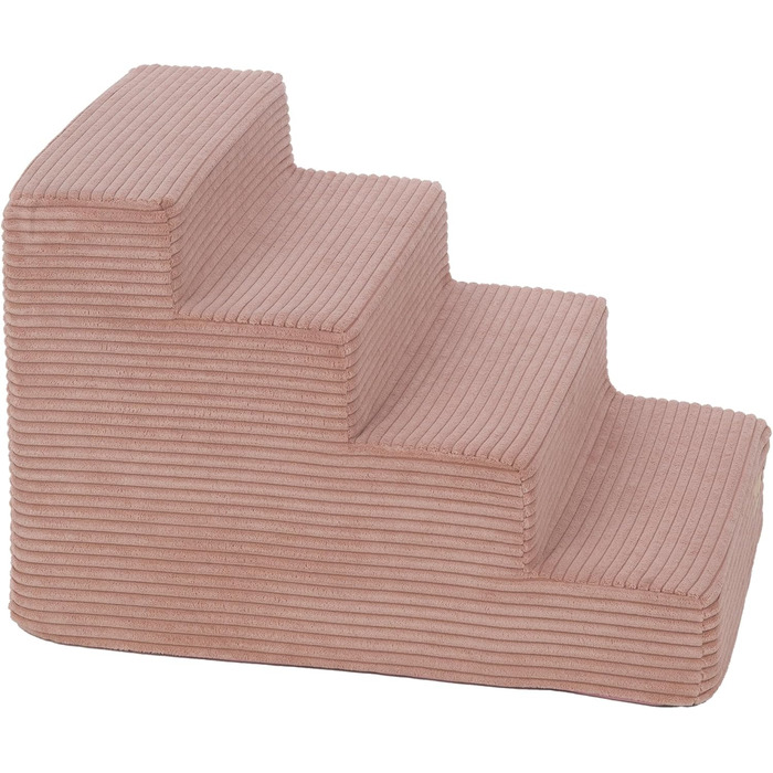 Сходинки для собак Velinda з 4 ступенями, для котів, домашніх тварин, допомога у вході, пінополіуретан (рожевий)