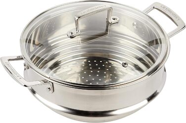 Пароварка Le Creuset з нержавіючої сталі з скляною кришкою, 24 см