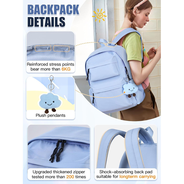 Жіночий рюкзак FIORETTO для дівчаток та хлопчиків, для ноутбука 15.6