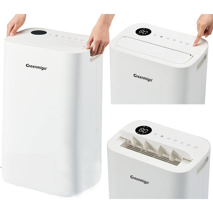 Зволожувач повітря Greenmigo 13л/24г - електричний, для дому, 50м², тихий, з функцією очищення повітря, проти вологи та плісняви