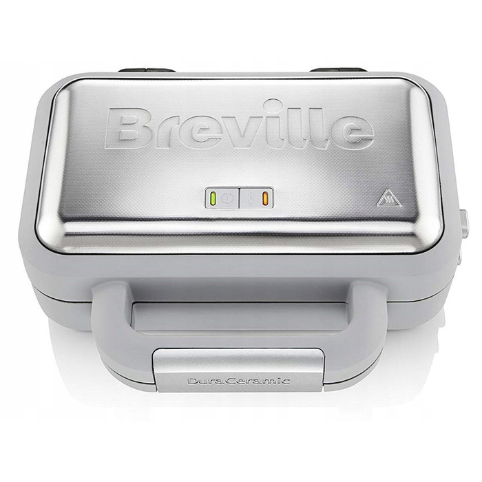 Вафельниця Breville DuraCeramic VST072 850 Вт, сріблястий/сірий