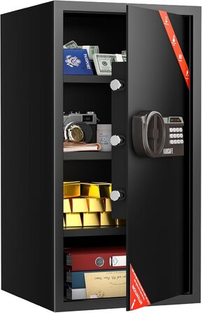 KABISAFE 45L: сейф для дому з електронним замком та ключем, для зберігання грошей, ліків та документів