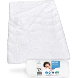 4-Season Duvet 135x200 Blanco, Fluffy All-Season Blanket with 2 Layers, Ideal for Winter & Summer, Ideal Hygiene for Allergy Sufferers, Moisture-Regulating & Breathable, Blanket 135 x 200 cm 4-Season Duvet 135 x 200