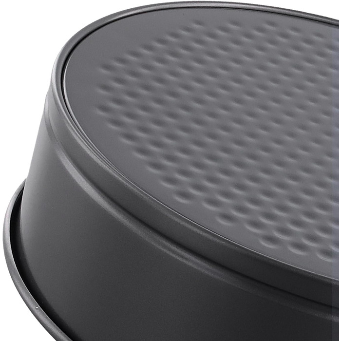 Набір форм для випічки FUNSUEI 6 шт. (18-28 см), круглі, чорні, з антипригарним покриттям та знімним дном