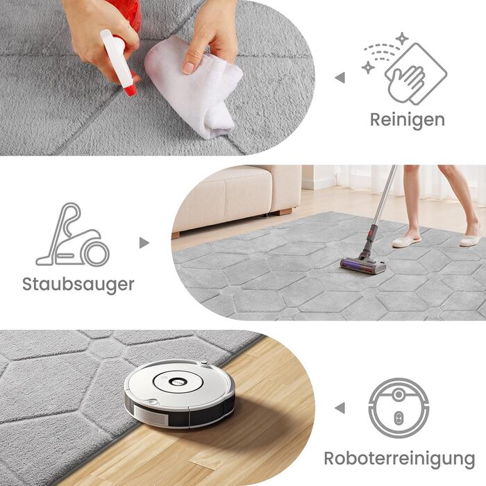 Килим для вітальні та дитячої кімнати сірого кольору, 140x200 см. М'який, з коротким ворсом, легко миється. Килим для спальні та дитячої кімнати.