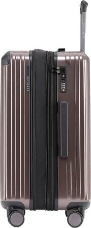 Валіза-набір 3шт з TSA-замком, розширювана, телескопічна ручка, жорсткий корпус (Кофе)