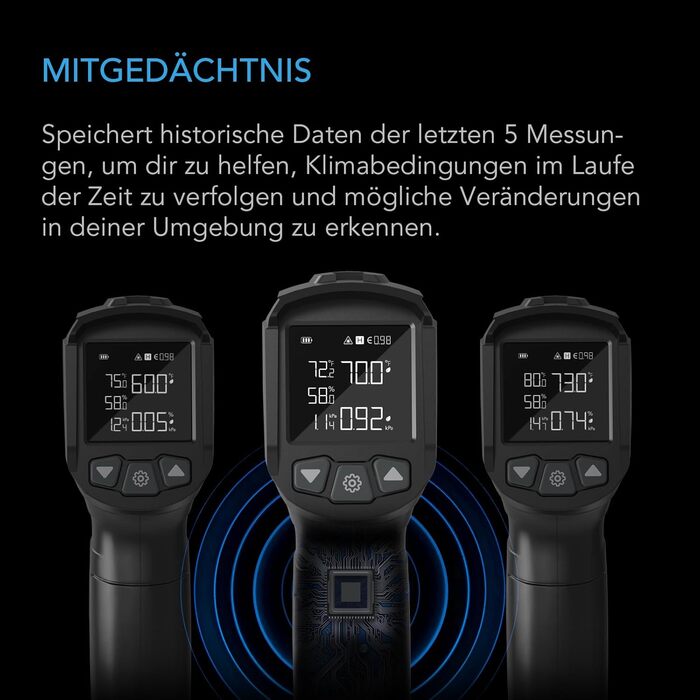 AC Infinity VPD-Thermometer: Вимірювач клімату для теплиць, шатрів, тераріумів, з інфрачервоним датчиком та калібруванням