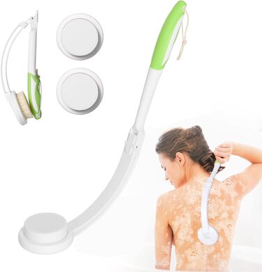 Набір для масажу спини з насадкою (3 змінні насадки), довга ручка - догляд за спиною 2024