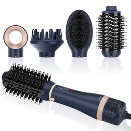 Набір для укладки волосся PARWIN PRO BEAUTY 5 в 1: фен-щітка з іонізацією, 1100 Вт, 5 насадок для сушіння, випрямлення, об'єму та укладки