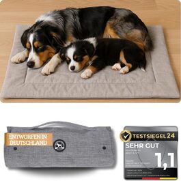 Килимок для собак Abby & Ivy 90x70 см - Зручний, складаний, миючий, для подорожей та активного відпочинку. Підходить для маленьких та середніх собак.