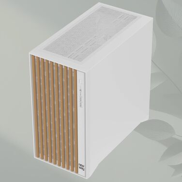 Корпус ПК NEWWAY NW1 з дерева, Mid-Tower, ATX/Micro-ATX/ITX, USB Type-C, 3 x 140 мм PWM вентилятори, скляна бічна панель