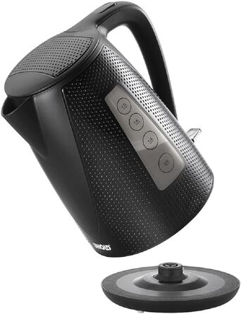 Електричний чайник UNOLD Golf 18555, 1.7 л, 2150 Вт, чорний, з захистом від википання та фільтром від накипу