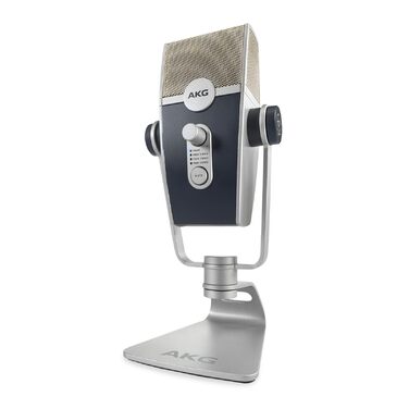 AKG Lyra USB-C Конденсаторний мікрофон для подкастів, відео, геймінгу та стрімінгу - Синій/Срібний