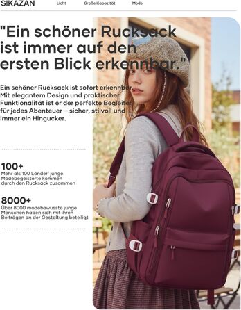 Шкільний рюкзак для підлітків: чорний, унісекс, 44*31*15 см