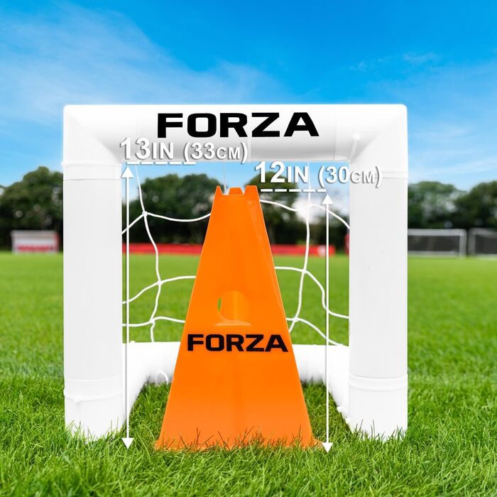 Ворота для футболу FORZA Garten – 5 розмірів, міцні, стійкі до погодних умов, для дітей та дорослих, швидкий монтаж (41x41 см)