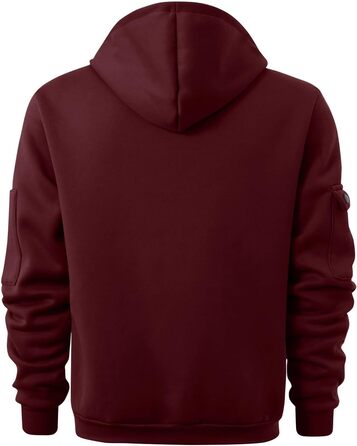 Світшот чоловічий з капюшоном на змійці, вінтажний, базовий, великий, 3XL, з кількома кишенями