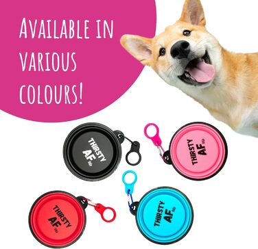 Складаний миска для собак TDL, 350 мл, рожевий: вода та корм для собак та котів