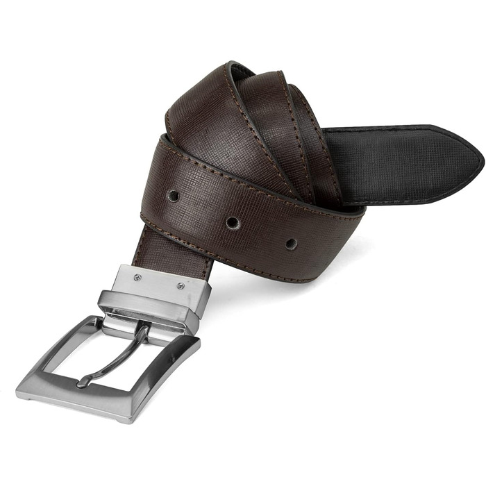 Чоловічий шкіряний ремінь Steve Madden (1 шт.) чорний/коричневий, Saffiano