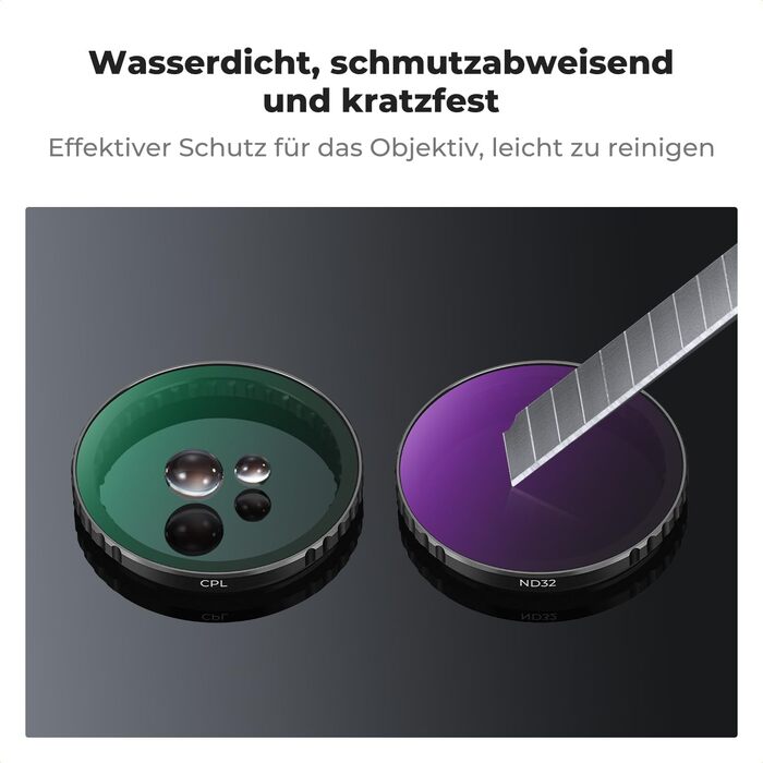 Фільтри нейтральної щільності K&F Concept ND8/16/32/64/1000 для DJI Osmo Action 4/5 PRO - комплект