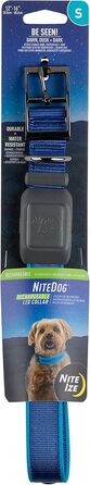 LED-нашийник для собак Nite Ize NiteDog - світлодіодна повідка для собак, водонепроникна, перезаряджувана, синій, розмір Small