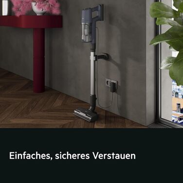 Бездротовий акумуляторний пилосос AEG 6000, 21.6V, 40 хв роботи, потужність 103 000 об/хв, серія 6000, колір блакитний