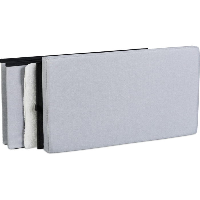 Кігтечка для котів Relaxdays, складна, 100 кг, з подушкою, сіра, 40.5 x 72 x 40.5 см