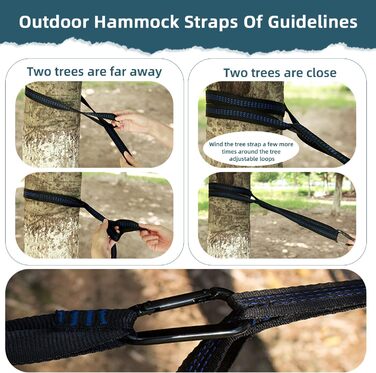 Гамак для відпочинку на природі: міцний, ультралегкий, для кемпінгу та подорожей (200x300 см)