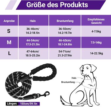 Нашийник для собак великих порід з ручкою, без обмеження грудної клітки, дихаючий, безпечний, світловідбиваючий, без матеріалу PU, для тренувань та активного відпочинку, Стиль 2, фіолетовий (L)