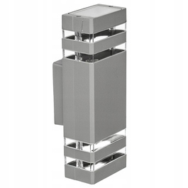 Настінний вуличний світильник KINKIET OPRAWA ELEWACYJNA 2xGU10 LED, сірий