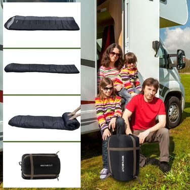 Сплячий мішок Outdoor для дорослих, машинного прання, зимовий, водонепроникний, 3-4 сезони з компресійним мішком. Підходить для кемпінгу, походів та подорожей. Температурний режим: 0°C (комфортний 5°C). Розмір: 220x85 см. Колір: Рожевий (також доступний Ч